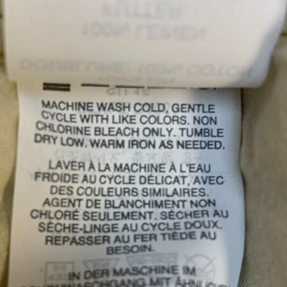 J Crew Linen Women's Size 2 Faux Wrap Mini Skirt Blue Strip - Picture 10 of 10